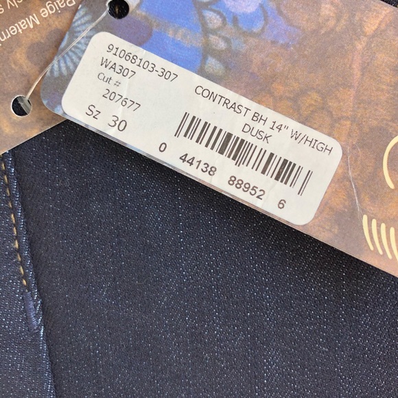 NWOT PAIGE Blue Heights Maternity Jeans 30 - Picture 5 of 13